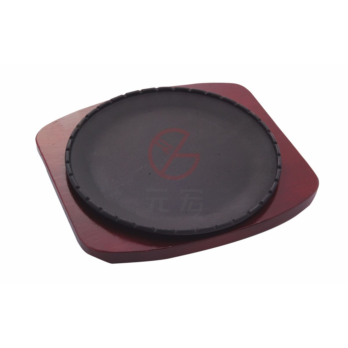 大圓竹節牛排盤單鐵盤 737#10-2