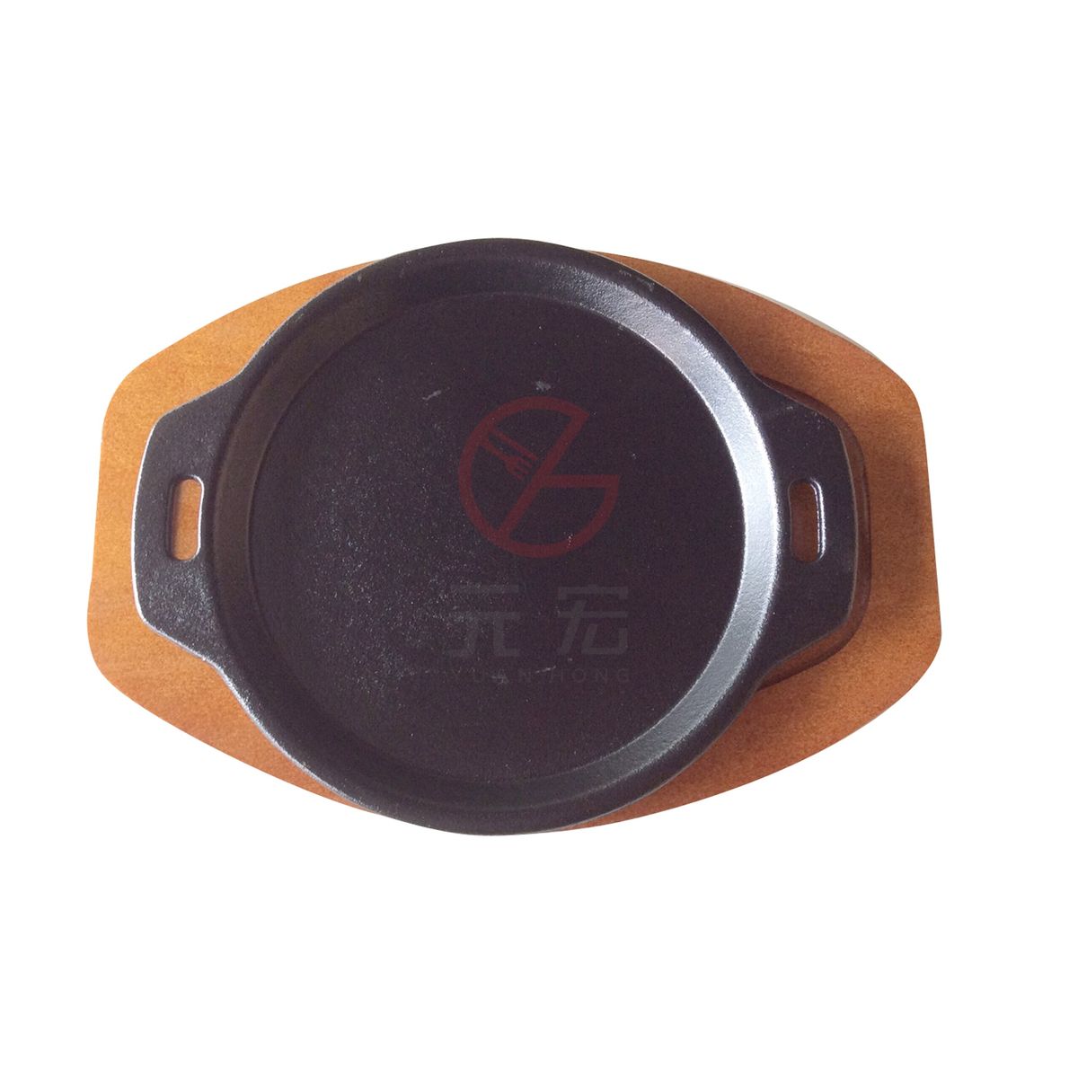 雙耳圓牛排盤(９”)單鐵盤